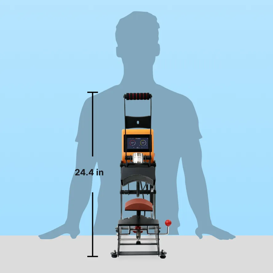 Ricoma Auto Open 16" x 20" Flat Heat Press & Cap Heat Press Bundle 5 Ricoma Auto Open 16" x 20" Flat Heat Press & Cap Heat Press Bundle - Image 5