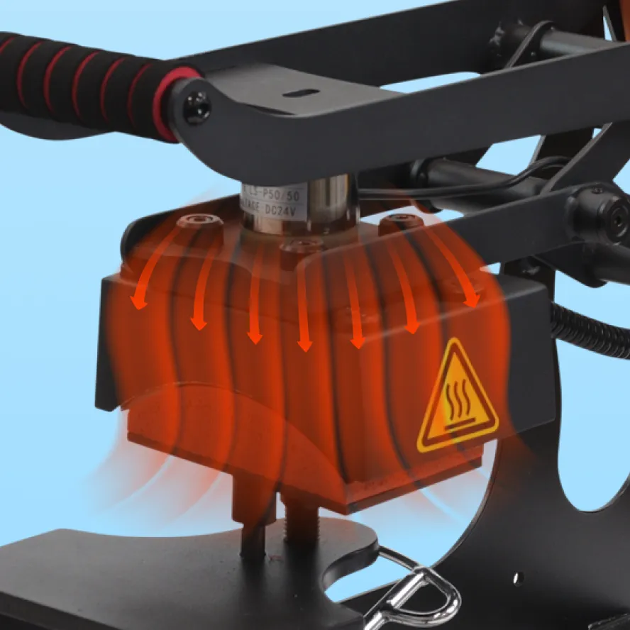 Ricoma Auto Open 16" x 20" Flat Heat Press & Cap Heat Press Bundle 8 Ricoma Auto Open 16" x 20" Flat Heat Press & Cap Heat Press Bundle - Image 8